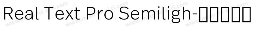 Real Text Pro Semiligh字体转换